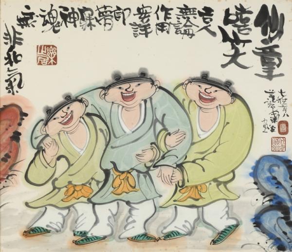 粛粲寶【黒田清輝・小林古径／師事】水彩画　額装 粛粲寶【黒田清輝・小林古径／師事】水彩画 額装